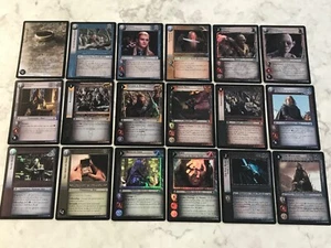 Lord of The Rings LOTR TCG Shadows Complete Foil Set 18 Cards 11RF1-18 - Picture 1 of 14