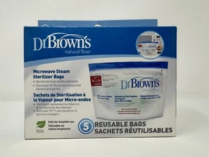 Dr. Brown's Microwave Steam Sterilizer Bags for Baby Bottles, Pacifiers, Pump 30 - Picture 1 of 3