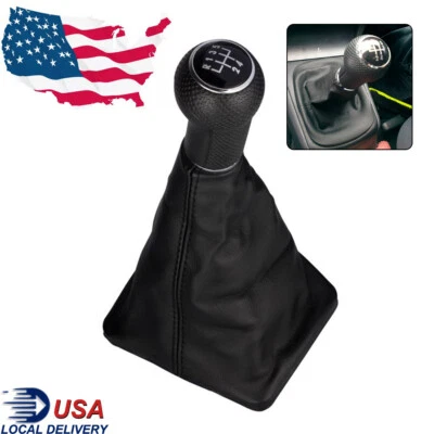5-Speed Manual Gear Shift Knob Gaitor Boot For Volkswagen Jetta 2002-2012 - Image 1 of 4