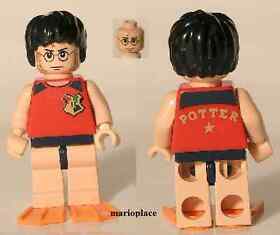 LEGO Harry Potter in Tournament Swimsuit and flippers Minifigure (4762) Rare NEW