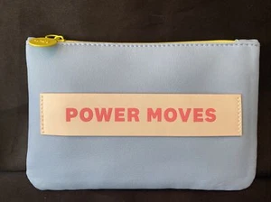 New! Ipsy Glam Bag March 2022 Makeup Bag - Power Moves Blue Ivory Neon Green - Picture 1 of 9