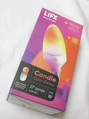 LIFX Candle Color E12 WiFi Smart LED LED Multicolors Light Bulb NEW IN BOX - Image 1 of 4