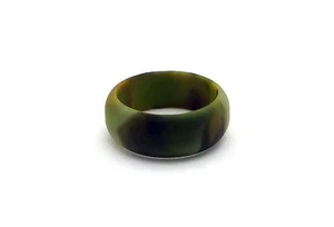 Men's USA Camo Silicone Wedding Ring Band Military Army Marines Activewear Ring - Picture 1 of 3