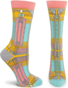 Frank Lloyd Wright Bradley House (Pink) Womens Socks - Picture 1 of 1