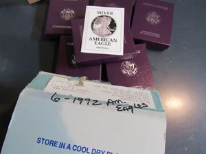 American Silver Eagle 1992 PP OGP mit Zertifikat! KEINE MÜNZE oder KAPSEL!  MUST READ!! - Bild 1 von 7