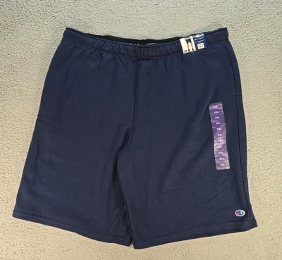 Champion Men's XXL Authentic Athletic Wear French Terry Shorts, Navy Blue NEW - Image 1 of 4