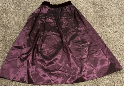 Vtg Scott McClintock Skirt Purple  Sz 14 Holiday Party Formal USA Made A37 - Image 1 of 4