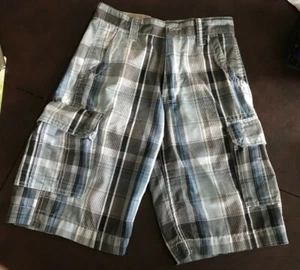 OTB Boys Size 12  Cargo Shorts Blue and Gray - Never worn - Picture 1 of 4