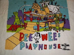 Vintage Peewee's Playhouse 80s TV Beach Collectible Towel Paul Reubens Pee Wee  - Picture 1 of 12