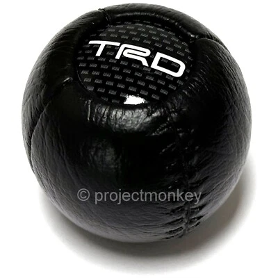 TRD 33504-SP006 Leather Ball Shift Knob Fits: Lexus Scion Toyota M12 x P1.25 - Image 1 of 3