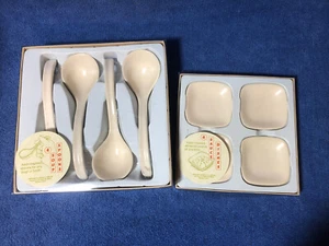 Juego de 4 platos de salsa y juego de 4 cucharas de sopa a juego - Imagen 1 de 7