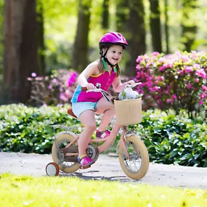 Children's 12" Beginner Bike with Training Wheels, for 3-5 Year Old Boys & Girls - Picture 1 of 15