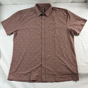 Camisa Vuori Para Hombres Talla XXL Abotonada Manga Corta Puente Daga Terracota Luz - Imagen 1 de 11