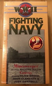 Fighting Navy WWII Movies Minesweeper Convoy VHS Brand New Sealed 1994 - Imagen 1 de 3