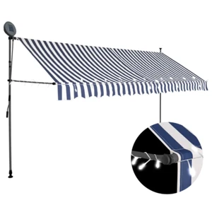 Patio Awning Manual Retractable Sun Shade Canopy Outdoor Deck Shelter 16 Choices - Picture 1 of 30