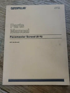 Caterpillar Pavemaster Estrich (8 Fuß) Teilehandbuch 1R-1390-Y21 - Bild 1 von 4