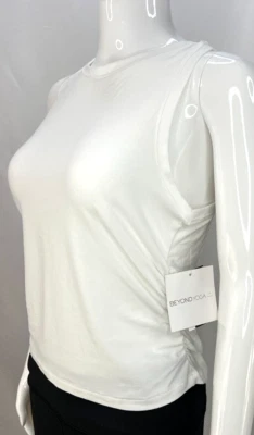 Beyond Yoga Featherweight Your Fit Shirred Tank Women's Medium Cloud White NWT - Image 1 of 4