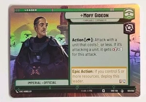 STAR WARS UNLIMITED SHD #001 MOFF GIDEON FORMIDABLE COMMANDER SPECIAL FOIL - Picture 1 of 2