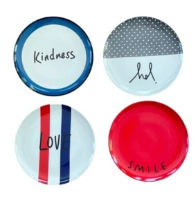 Royal Doulton Ellen Degeneres JOY 8-3/8" Salad Dessert Accent Plates Set of 4 - Foto 1 di 9