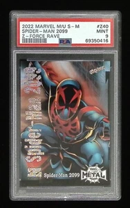 2022 Marvel Metal Universe Z-Force Amazing Rave Spider-Man 2099 #Z-40/100 PSA 9 - Imagen 1 de 2
