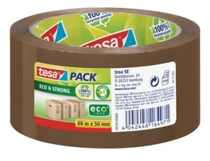 tesa tesapack Packband Klebeband Eco & Strong 66m x 50mm braun Paketband - Bild 1 von 6