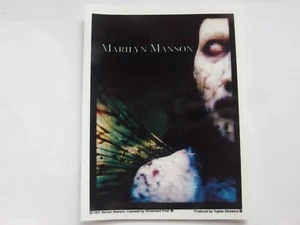 🎸 Pegatina Vintage Marilyn Manson Anticristo Superstar 1997 Yujean 33/4" x 5" RARA - Imagen 1 de 3