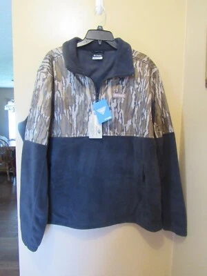 CHAQUETA DE HOMBRE NUEVA CON ETIQUETAS X-LARGE XL COLUMBIA PHG POLAR SUPERPOSICIÓN 11 NEGRA/CAMUFLAJE 1/4 CREMALLERA Foto 1 de 4