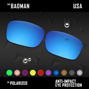 Lentes de repuesto polarizadas antiarañazos para Oakley Badman OO6020 opciones - Imagen 1 de 36