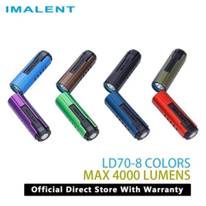 IMALENT LD70 Wiederaufladbare Taktische Taschenlampe 4000 Lumen Taschenlampe mit Heckschalter - Bild 1 von 16