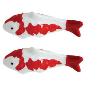 2 PIEZAS Acuario Flotante Peces Adorno Pecera Peces Estatuilla Cerámica Peces Estatua - Imagen 1 de 12