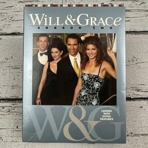 Will  Grace - Season 2 (DVD, 2004, 4-Disc Set) TV Show - Sitcom - Comedy - Foto 1 di 8