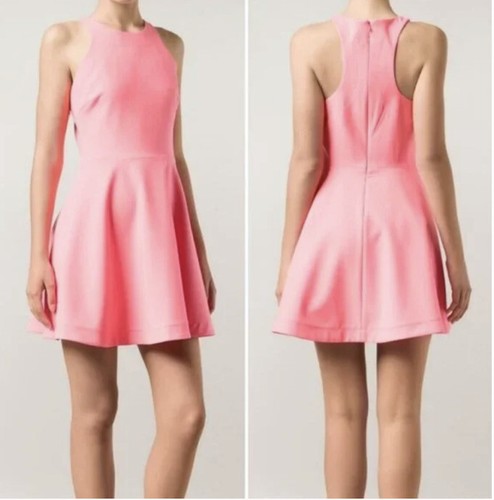 VALENTINO Abito Elizabeth e James Magdelena aderente e svasato rosa preppy fata taglia 8