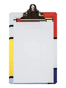 Piet Mondrian Mini Clipboard - With Notepad Unique Office Supply NEW - Picture 1 of 3