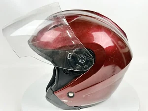 HJC Open Face Motorcycle Helmet Model IS-33 Wine Color, Shield, Adult SM - Bild 1 von 16