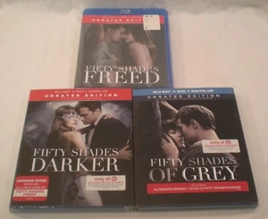 Fifty Shades of Grey & Darker & Freed Blu-ray SEALED NEW - Picture 1 of 4