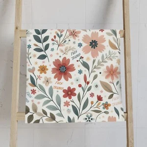 Pretty Spring Flower Subtle F**k Trump Hand Towel Bathroom Host/Hostess Gift - Picture 1 of 9