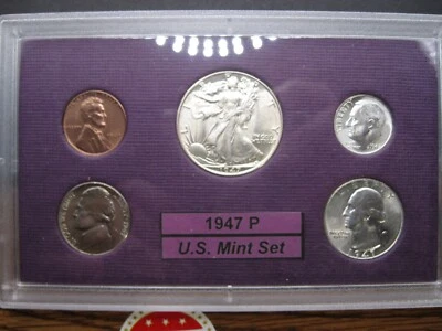 1947 P US Mint Set Brilliant Uncirculated! - Image 1 of 4