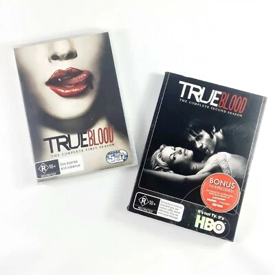 True Blood Complete First & Second Season 1 2 DVD (2009, 10 Disc) Region 4 - Image 1 of 4