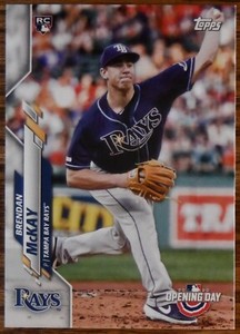 2020 Topps Opening Day #1 Brendan McKay RC Rookie Tampa Bay Rays