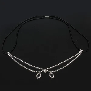 Edles Hochzeits Haarband mit Strass Stirnband Tiara Braut Diadem - Bild 1 von 2