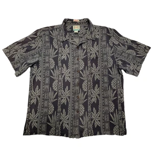 Reyn Spooner Mens XL Shirt Regency Silk Jacquard Hawaiian Button Up Pineapple - Picture 1 of 7