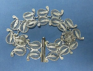 Vintage Filigree Bracelet - Picture 1 of 11