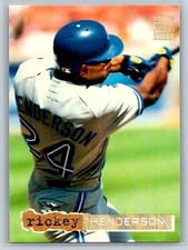 1994 Stadium Club golden rainbow RICKEY HENDERSON card # 107 Blue Jays HOF