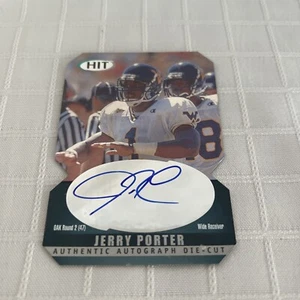 2000 SAGE HIT Autographs Emerald & Emerald Die Cuts - Jerry Porter Card - Picture 1 of 4