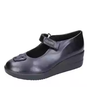 Chaussures Femme AGILE par RUCOLINE 8 (EU 38) Sandales Cuir Noir DE439-38 - Photo 1 sur 3