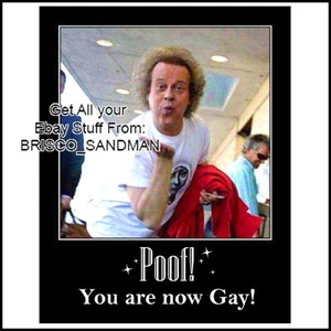 Kühlschrank Spaß Kühlschrankmagnet RICHARD SIMMONS -POOF- YOU ARE NOW GAY - Bild 1 von 6