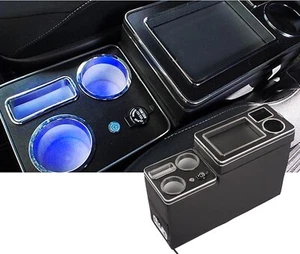 Center Console Box Arm Rest TOYOTA VOXY NOAH ESQUIRE 80 Series LED USB Port - Picture 1 of 6