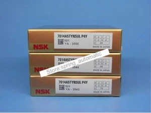 NSK 7014A5TYNSULP4Y Abec-7 Super Precision Spindle Bearings (Matched Set of 3) - Picture 1 of 4