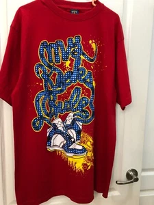 Vintage Give Me Face rot My Kicks Rule rot T-Shirt Herren XL sehr guter Zustand - Bild 1 von 4