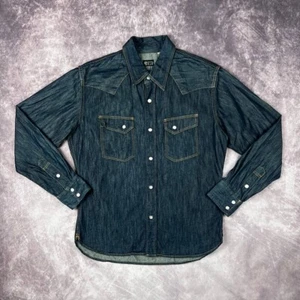 The Flat Head x R.J.B Silk Cotton Western Shirt Mens size 38 / S made in Japan - Picture 1 of 10